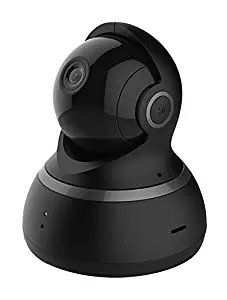 YI Dome Camera 1080p HD Pan/Tilt/Zoom Wireless IP Security Surveillance System with Auto-Cruise, Motion Tracker, Activity Alert, Night Vision, iOS, Android App - Cloud Service Available (Black