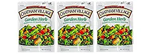 Chatham Village Garden Herb Traditional Cut Baked Croutons (Pack of 3) 5 oz Bags