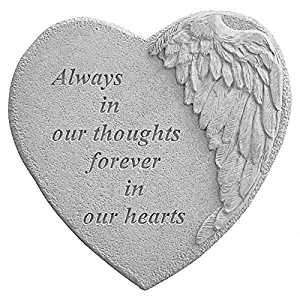 Kay Berry 8905 Winged Heart Always in Our Thoughts… Decorative Stone, Multicolor