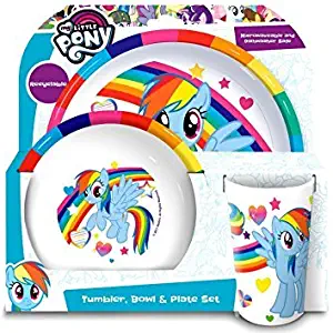 MLP 3 Piece Dining Set!! Complete with Plate, Bowl & Tumbler/Beaker.