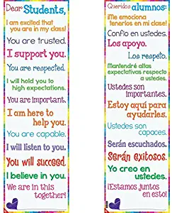 Really Good Stuff Dear Students Two-Sided Banner - English/Spanish