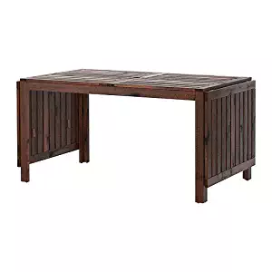 IKEA APPLARO,Drop-leaf table, brown