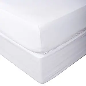 Luxurious Collections 1 PC Fitted Sheet Extra Long Fit Upto 25" inches Deep Pocket Solid 600 Thread Count Egyptian Quality Cotton (King, White).