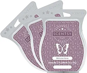 Scentsy Fragrance Scentsy, Welcome Home, Scentsy Bar, Wickless Candle Tart Warmer Wax 3.2 Oz Bar, (3)