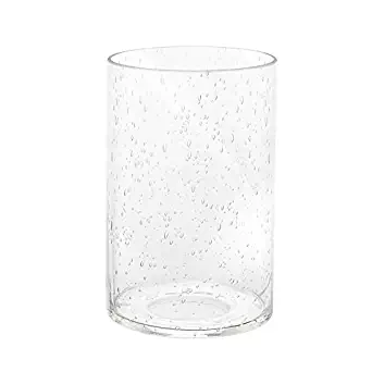 Eumyviv A00001 Cylinder with Bottom Clear Bubble Glass Lamp Shade