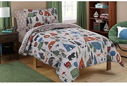 Mainstay Kids Camping Bed in a Bag Bedding Set 5PC Twin