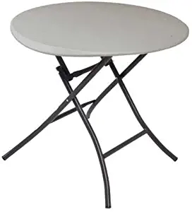 Lifetime 80230 Folding Round Table, 33 Inch, Putty