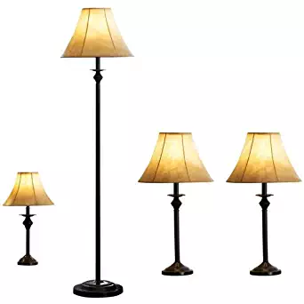 Better Homes and Gardens 4pc Lamp Set (Bronze)