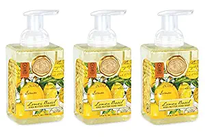 Michel Design Works Foaming Hand Soap, 17.80-Fluid Ounce, Lemon Basil - 3-PACK