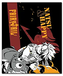 Great Eastern Entertainment Fairy Tail - Natsu & HAPOY Throw Blanket