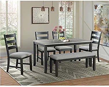 Picket House Furnishings Kona Gray 6PC Dining Set