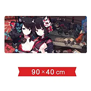 DMWSD Mouse Pad Table Mat Azur Lane Game Character Fuso Yamashiro Super Fearless Battleship Witch Costume Heavy Sakura Camp Oversized Slip Slip Game Mouse Pad Desk Laptop PC Peripherals