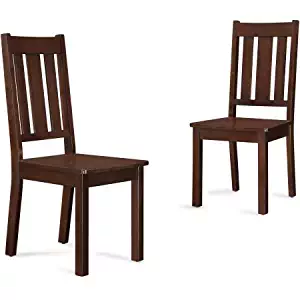 Better Homes and Gardens Bankston Dining Chairs, Set of 2, Mocha