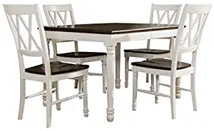 Crosley Furniture KF20003-WH Shelby 5-Piece Dining Set, White