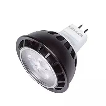 Kichler Lighting 18139 Accessory - 2" MR16 LED 5W 3000K 40 Degree Replacement Lamp, Black Finish
