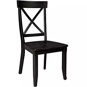 Classic Black Pair of Dining Chairs by Home Styles