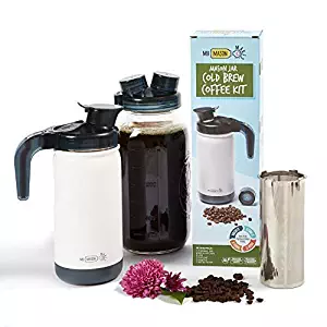My Mason Makes - Cold Brew Coffee Maker Kit - Make Great Iced Coffee or Tea at Home - Professional Quality System with Insulated Jar to Keep Your Cold Brew Perfectly Cold