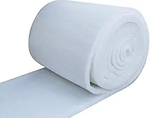 IZO Home Goods 48 Inch Wide (5 yards) Quilt Batting Multipurpose Dacron Fiber Polyester Wadding Fabric 1/2" Loft Upholstery Grade Padding