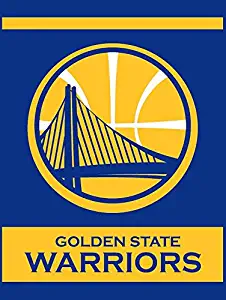 NBA Golden State Warriors "Banner" Licensed Twin Size Silk Touch Blanket