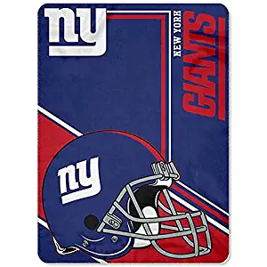 New York Giants blanket 66x90 XXL NFL NY Giants fleece throw bedding lightweight
