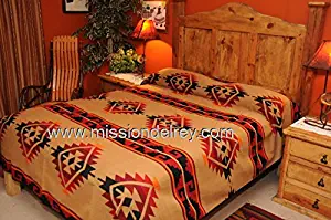 Mission Del Rey Western Ranch Blanket Bedspread - Yavapai Pattern King