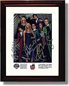 Framed The Big Bang Theory Autograph Replica Print - The Big Band Theory Cast