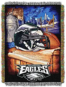 Officially Licensed NFL "Home Field Advantage" Woven Tapestry Throw Blanket, 48" x 60", Multi Color