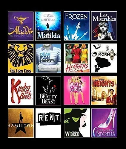 Broadway Shows Custom Blanket- Favorite Broadway Shows Blanket- Personalized Blanket for your Theater Buff