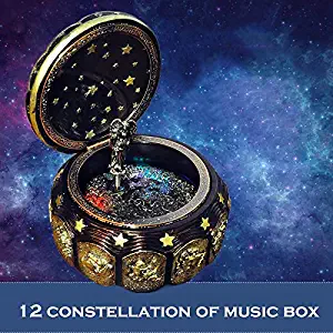 VDT Music Box Creative 12 Constellation Music Box Led Flashing Lights Musical Boxes for Boy Love Girls Valentine's Day Birthday Gift