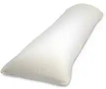 Crescent Bedding 1800 Series Soft and Comfy White Microfiber Body Pillow Cover, White