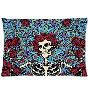 Shannonsa Bedroom Decor Custom Grateful Dead Pillowcase Rectangle Zippered Two Sides Design Printed 20x30 pillows Throw Pillow Cover Cushion Case Covers