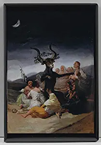 Witches' Sabbath by Francisco Goya Refrigerator Magnet.