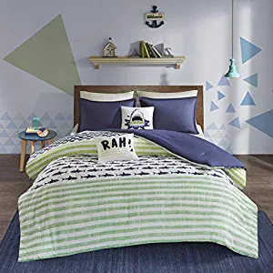 Urban Habitat Kids Finn Comforter Set, Green/Navy