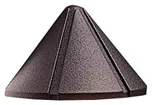 Kichler Lighting 15765AZT LED Mini Deck Light Low Voltage Deck and Patio Light, Textured Architectural Bronze