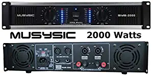 2 Channel 2000 Watts Professional DJ PA Power Amplifier 2U Rack mount SYS-2000 MUSYSIC