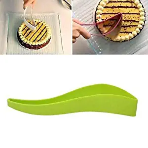 Best Quality Cake Cutting Slice Knife Gadget Pie Slicer Sheet Guide Cutter Server Bread, Home Bread Slicer - Cut Stainless Steel Sheet, Slice Cutter, Rocking Knife, Slices Perfect, Pie Cutter