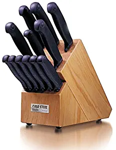 Cold Steel Wood Block for Kitchen Classics Counter-top Oak Stand