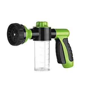 8-Pattern Garden Hose Nozzle Hand Sprayer with Extra Mixer Bottle for Car Wash Watering Lawn and Garden, Ideal for Pets (1)