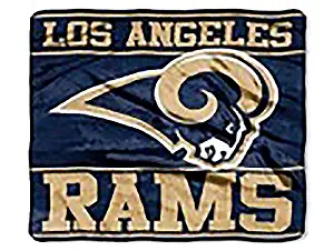 NFL Football Los Angeles Rams Royal Plush Rachel King Size Throw Blanket