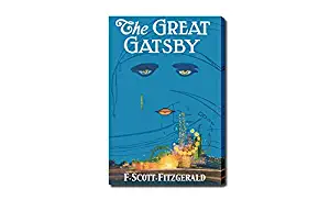 The Great Gatsby - Classic Book Art Set 2-30x20 Gallery Wrapped Canvas Wall Art