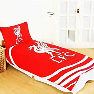 Official Liverpool FC Single Duvet Cover Set with Pillowcase (Reversible)