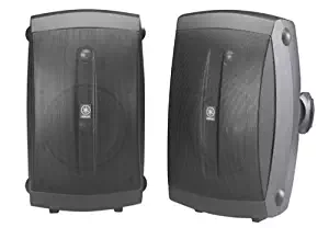 Yamaha NS-AW350B All-Weather Indoor/Outdoor 2-Way Speakers - Black (Pair)