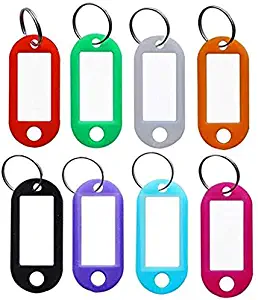 VIP Home Essentials - Small Mini Durable ABS Covered Solid Brass Body Individually Keyed Padlock - 8 Pack Lock Set (8 Key Tags)