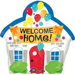 Loftus Welcome Home House Shaped 18" Mylar Foil Balloon