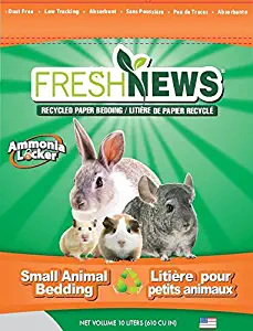 Fresh News Paper Small Animal Bedding, 10,000-Cubic Centimeter