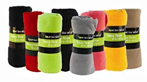 50 x 60 Inch Ultra Soft Fleece Throw Blanket Wholesale Case Pack 24