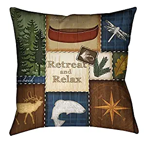 Laural Home Retreat and Relax Decorative Pillow, Multicolor