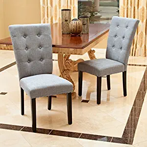 Christopher Knight Home 295202 Angelina Dining Chair, Grey