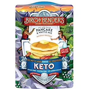 Birch Benders Just-Add-Water Grain/Gluten Free Keto Pancake & Waffle Mix - 10 oz. Resealable Bag