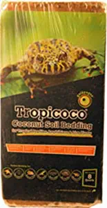 Galapagos (05010) Tropicoco Coconut Soil Bedding, 8-Quart, Natural